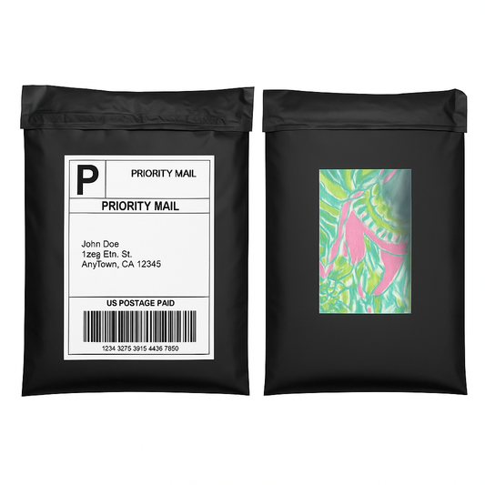 ClearPak Original – 12"x15" Thick Durable Shipping Bags with Transparent ID Window (50 Pack)